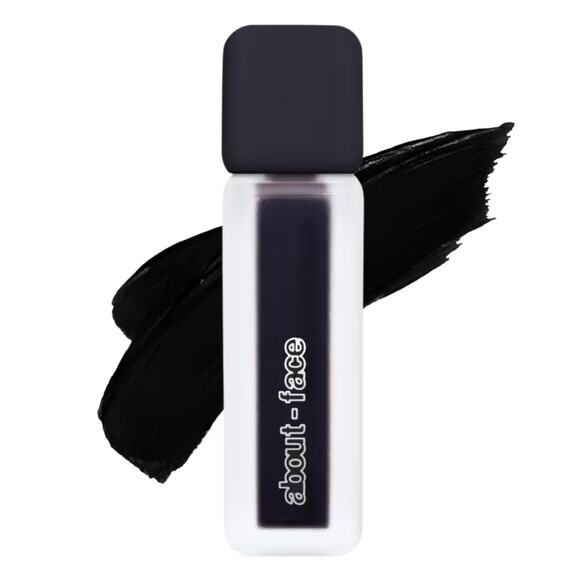 About Face Matte Paint It Lip Color Liquid Lipstick Black Night Sight NEW - Picture 4 of 7